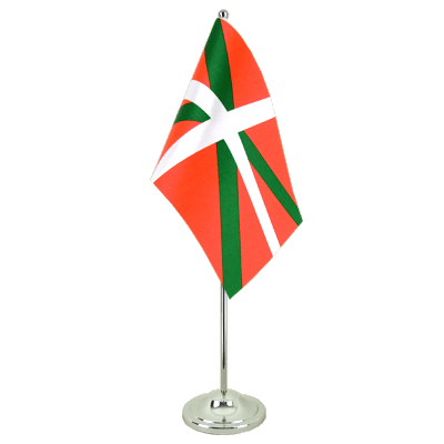 Spanien Baskenland - Satin Tischflagge 15 x 22 cm