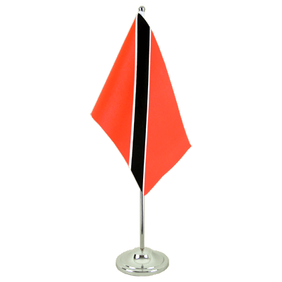 Trinidad und Tobago - Satin Tischflagge 15 x 22 cm