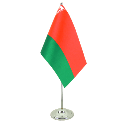 Biélorussie - Drapeau de table 15 x 22 cm, prestige