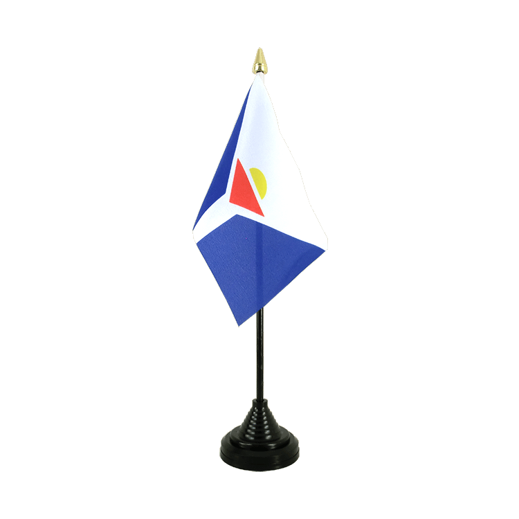 St. Martin Insel Tischflagge 10 x 15 cm