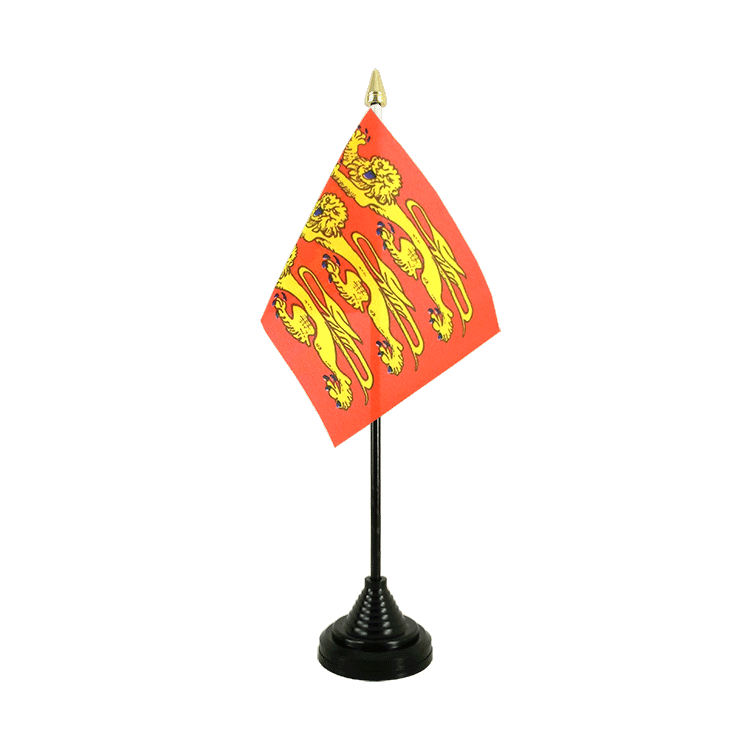 Mini drapeau Haute Normandie de table 10 x 15 cm