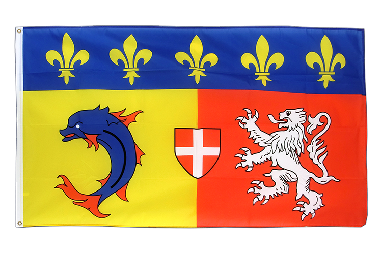 Click here to enlarge the image 3x5 Rhône-Alpes Flag