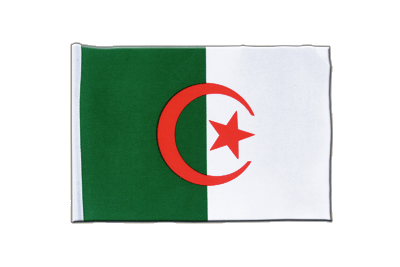 Algerien - Satin Flagge 15 x 22 cm