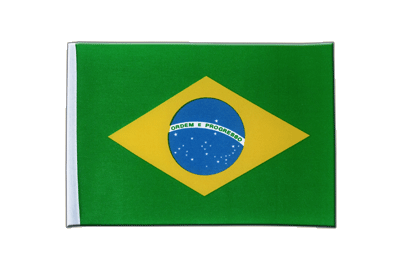 Satin Flag Brazil - 6x9"