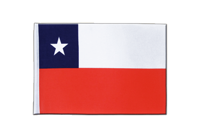 Hier klicken um das Bild zu vergrößern Chile Satin Flagge 15 x 22 cm