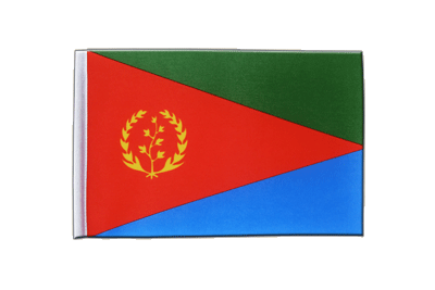 Eritrea - Satin Flagge 15 x 22 cm