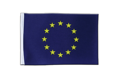 Cliquez pour agrandir l'image Drapeau en satin Union européenne UE 15 x 22 cm