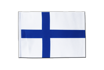 Finnland - Satin Flagge 15 x 22 cm