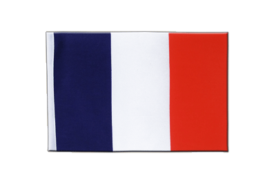 Cliquez pour agrandir l'image Drapeau en satin France 15 x 22 cm