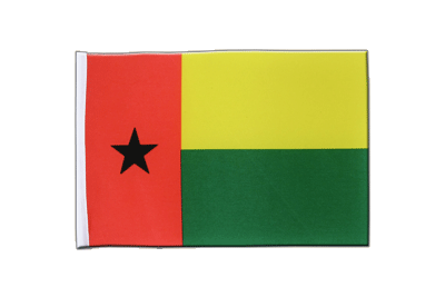 Guinea Bissau - Satin Flagge 15 x 22 cm