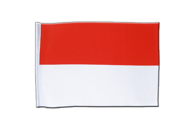 Indonesien Satin Flagge 15 x 22 cm