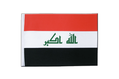 Irak Satin Flagge 15 x 22 cm