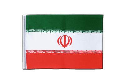 Iran Satin Flagge 15 x 22 cm