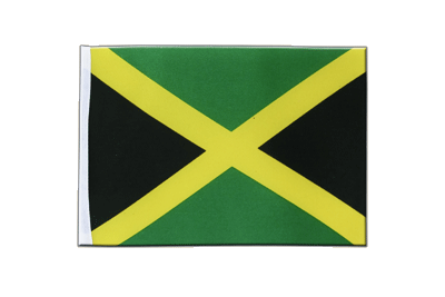 Jamaika Satin Flagge 15 x 22 cm