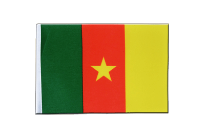 Cameroun - Drapeau en satin 15 x 22 cm
