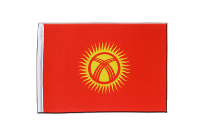 Kirgisistan Satin Flagge 15 x 22 cm