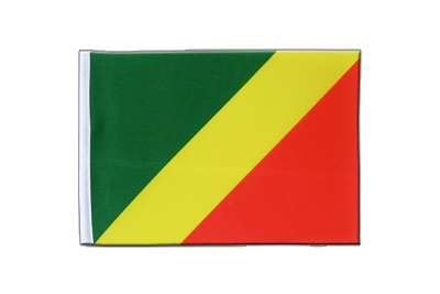 Congo - Drapeau en satin 15 x 22 cm