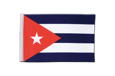 Drapeau en satin Cuba 15 x 22 cm