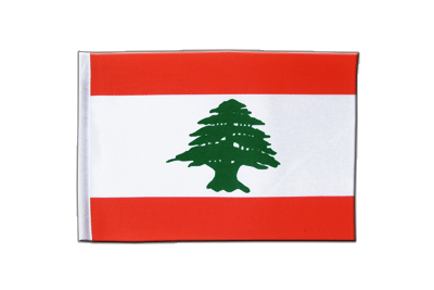 Libanon - Satin Flagge 15 x 22 cm