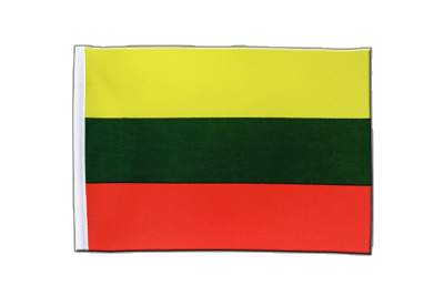 Litauen - Satin Flagge 15 x 22 cm