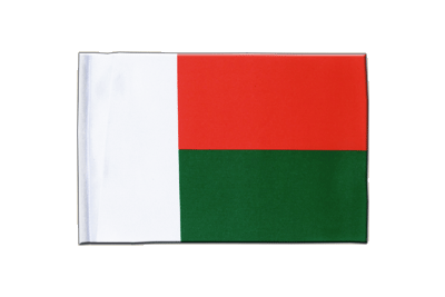 Madagaskar - Satin Flagge 15 x 22 cm