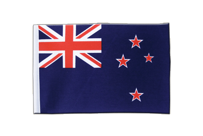Nouvelle Zélande - Drapeau en satin 15 x 22 cm