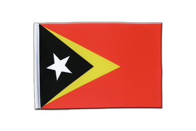 Timor orièntale - Drapeau en satin 15 x 22 cm