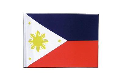 Philippines - Drapeau en satin 15 x 22 cm