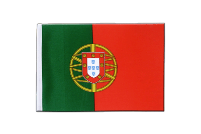 Portugal - Satin Flagge 15 x 22 cm