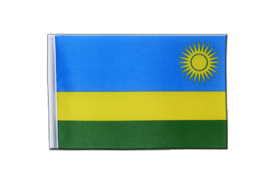 Ruanda - Satin Flagge 15 x 22 cm