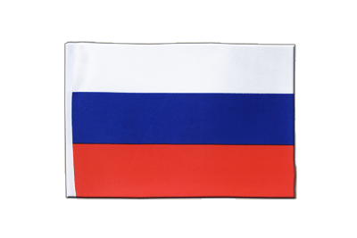 Russie - Drapeau en satin 15 x 22 cm
