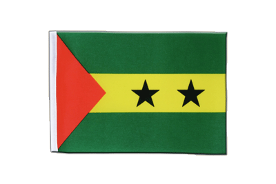 Sao Tome & Principe - Satin Flagge 15 x 22 cm