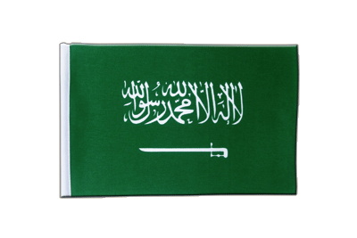 Saudi Arabien Satin Flagge 15 x 22 cm