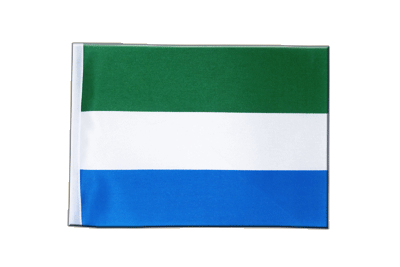 Sierra Leone - Satin Flagge 15 x 22 cm