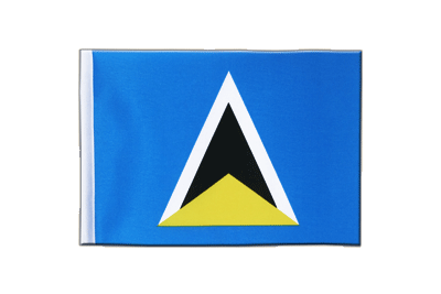 Satin Flag Saint Lucia - 6x9"