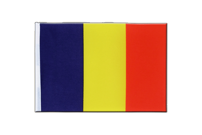 Tschad - Satin Flagge 15 x 22 cm
