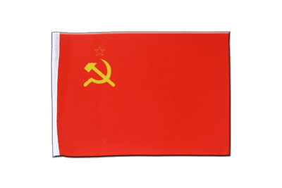 URSS - Drapeau en satin 15 x 22 cm