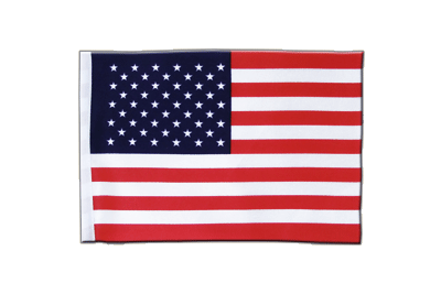 Cliquez pour agrandir l'image USA - Drapeau en satin 15 x 22 cm