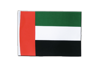 Émirats Arabes Unis - Drapeau en satin 15 x 22 cm
