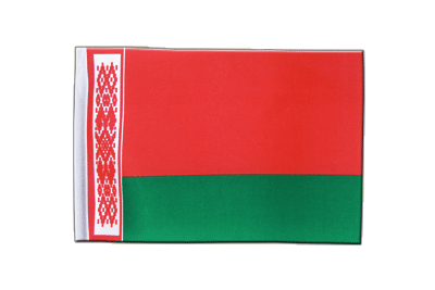 Biélorussie - Drapeau en satin 15 x 22 cm