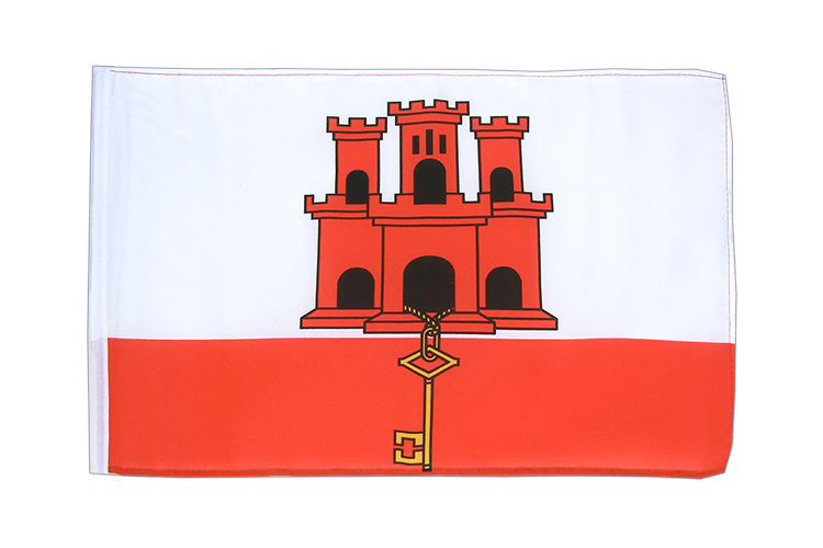 Petit drapeau Gibraltar 30 x 45 cm