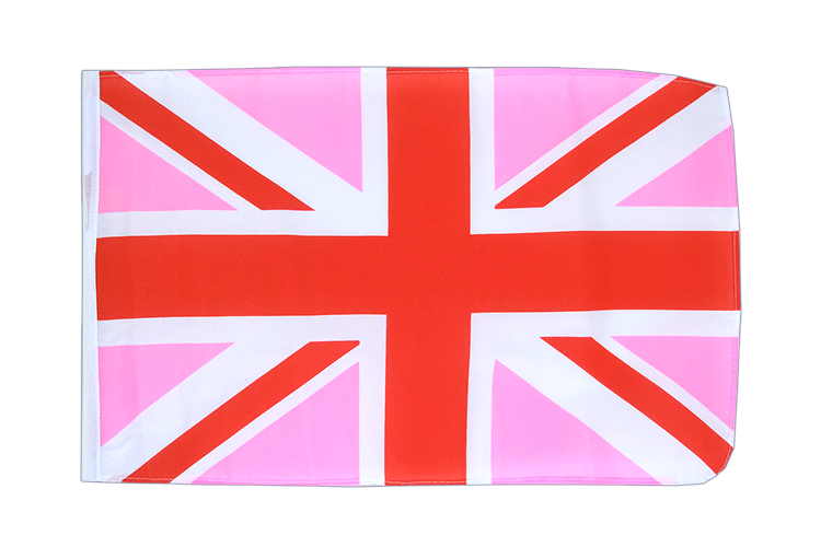 Union Jack pink - 12x18 in Flag