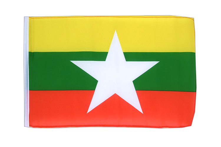 Birmanie - Petit drapeau 30 x 45 cm