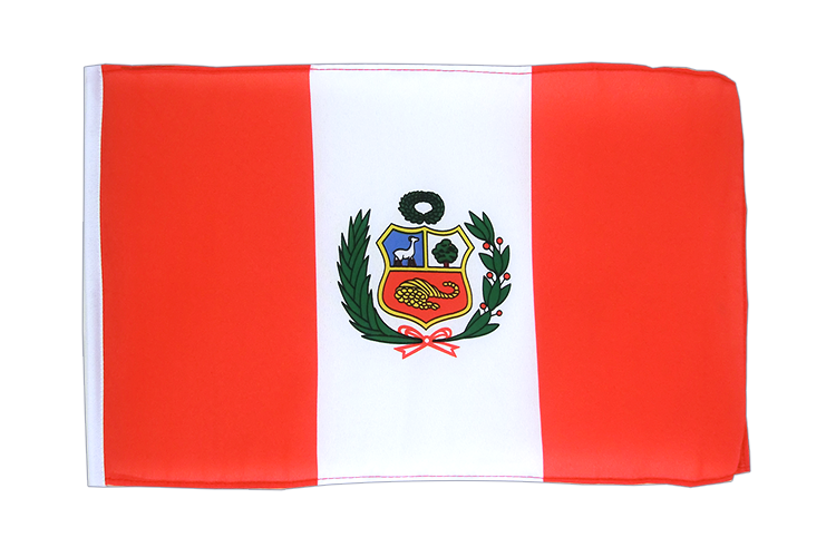 Petit drapeau Pérou 30 x 45 cm