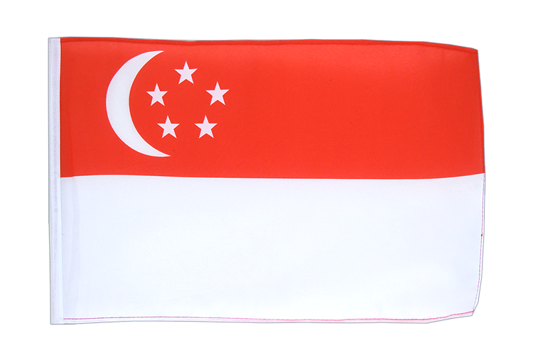 Petit drapeau Singapour 30 x 45 cm