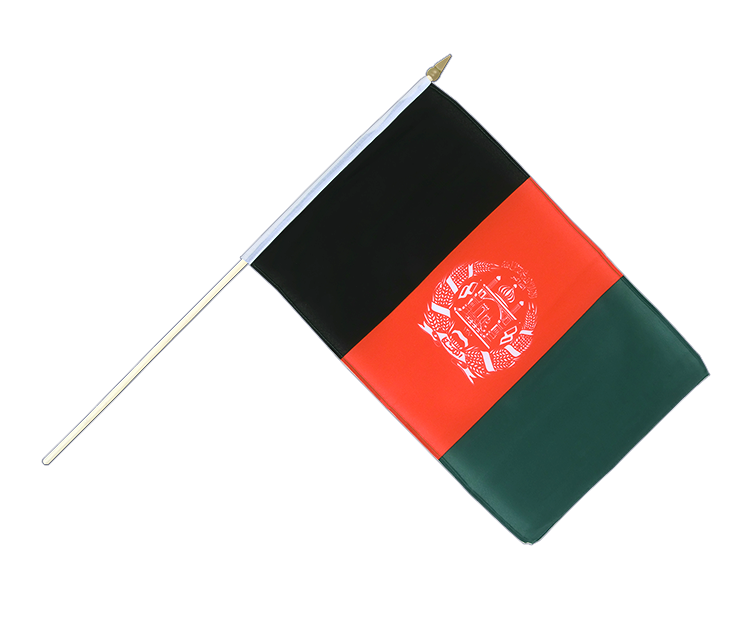 Afghanistan Stockflagge 30 x 45 cm
