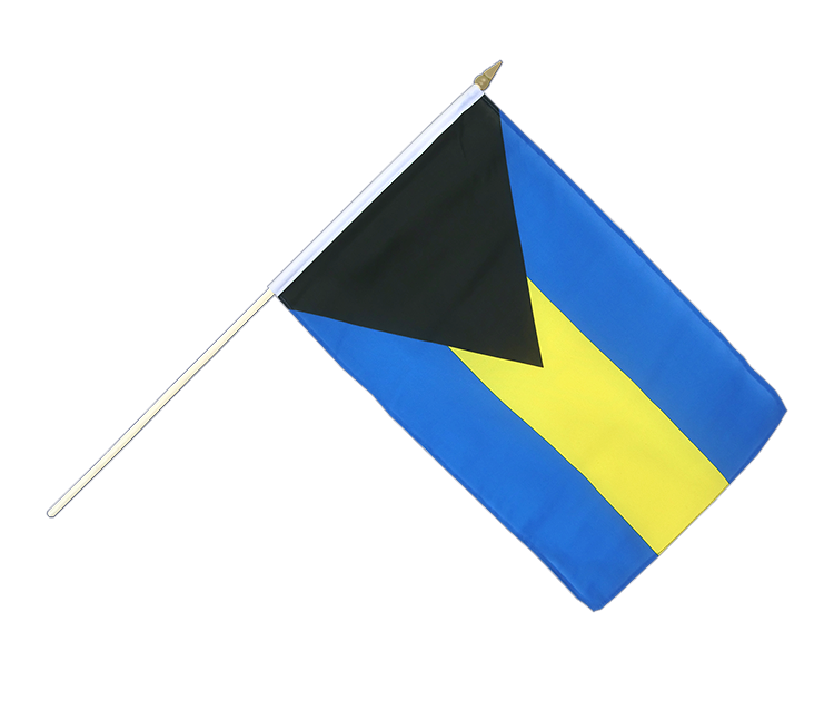Bahamas Stockflagge 30 x 45 cm