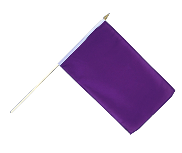Hand Waving Flag Purple - 12x18" (30 x 45 cm)