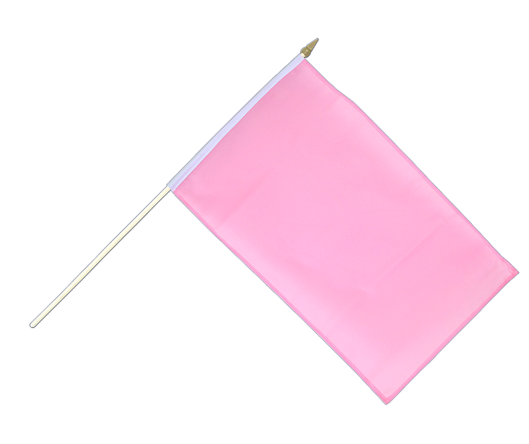 Pinke Stockflagge 30 x 45 cm