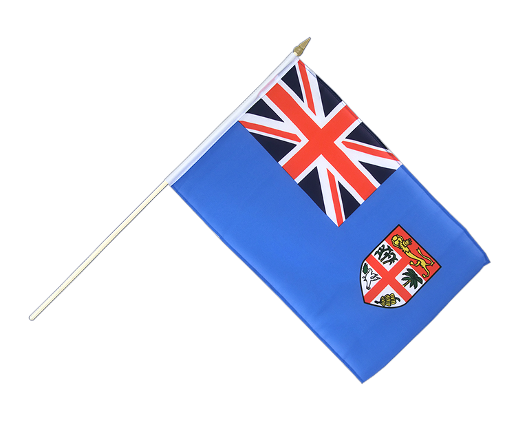Fiji - Hand Waving Flag 12x18"